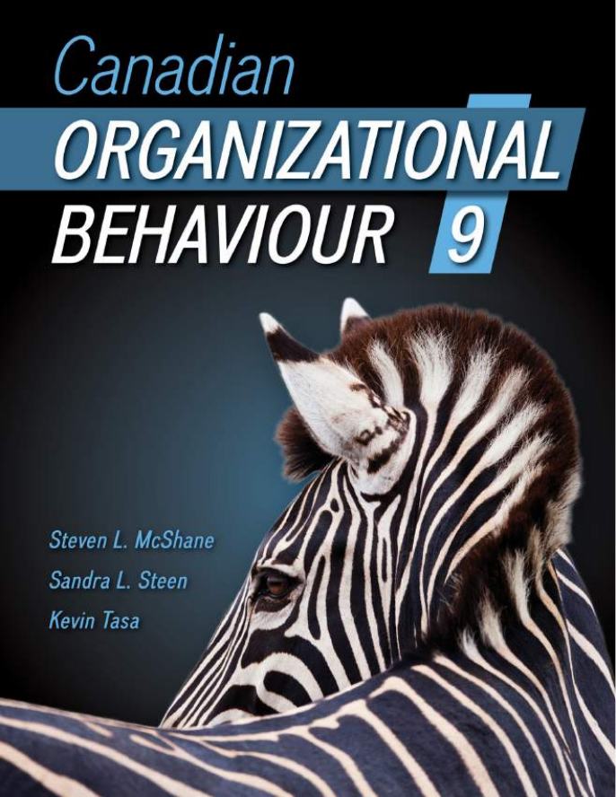 Canadian Organizational Behaviour 9th Edition - McShane, Steen, Tasa