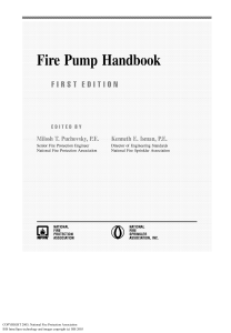 Fire Pump Handbook - NFPA & Fire Sprinkler Association