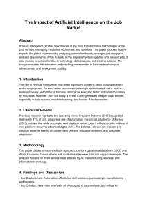 AI's Impact on the Job Market: Automation, New Jobs & Skill Transformation
