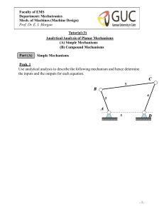Analytical Analysis of Planar Mechanisms Tutorial (3) - Mechatronics