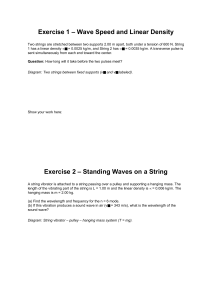 Physics Exercises: Wave Speed, Linear Density, Standing Waves
