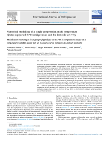 Numerical Modelling of R744 Ejector Refrigeration for Last-Mile Delivery