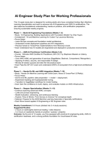 AI Engineer Study Plan: AWS AI Certs & ML for Working Professionals