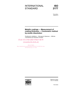 ISO 2177:2003 Metallic Coatings Thickness Measurement &ndash; Coulometric Method