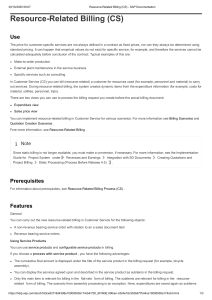 Resource-Related Billing (CS) - SAP Guide