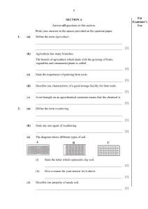 High School Integrated Science Exam: Agriculture, Biology, ICT Questions