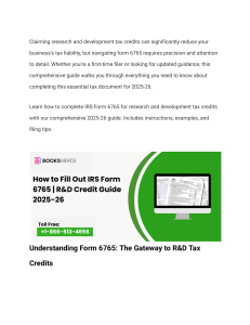 How to Fill Out IRS Form 6765   R&D Credit Guide 2025-26