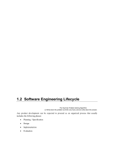 Software Engineering Lifecycle: Waterfall, Agile, UML & Design