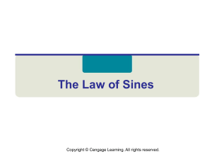 The Law of Sines: Oblique Triangles, Formulas & Examples