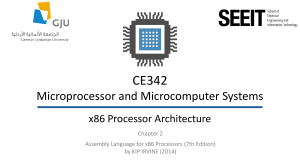 x86 Processor Architecture and Assembly Language