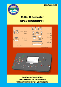 M.Sc. Spectroscopy-I Coursebook | Uttarakhand Open University