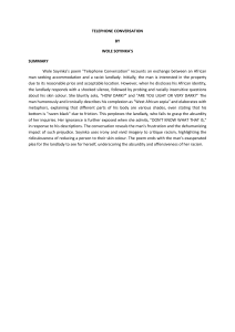 Telephone Conversation Summary: Wole Soyinka's Poem Analysis