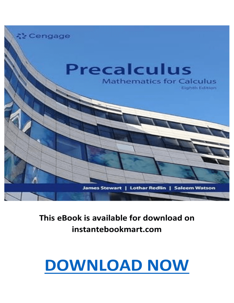 Precalculus: Mathematics for Calculus, 8th Edition