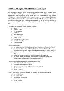 Economic Challenges Exam Prep Quiz: Key Concepts & Theories