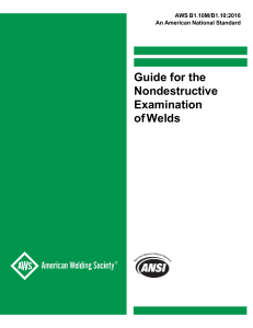 AWS B1.10M/B1.10:2016 Guide for Nondestructive Examination of Welds