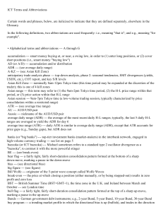 ICT Terms & Abbreviations: A Glossary for Financial Trading & Forex