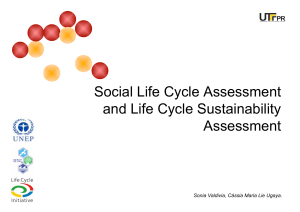 Social Life Cycle & Sustainability Assessment Presentation