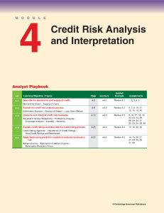 Credit Risk Analysis & Interpretation: Analyst Playbook Module 4