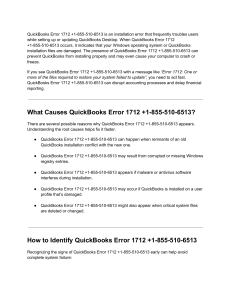 QuickBooks Error 1712: Fix Installation Issues