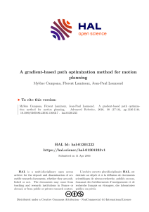 Gradient-Based Path Optimization for Motion Planning