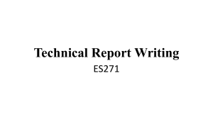 Technical Report Writing for Mechanical Engineers