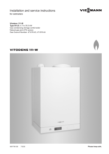 Vitodens 111-W Gas Combi Boiler Installation & Service Manual
