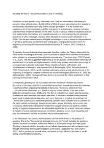 Ghosting: A Communication Crisis in Digital Age & Filipino Culture