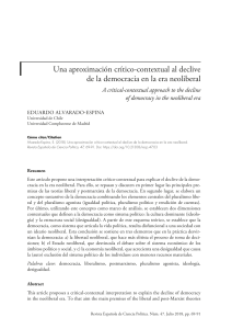 Aproximaci&oacute;n cr&iacute;tico-contextual al declive de la democracia neoliberal