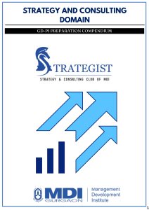 Strategy & Consulting GD-PI Preparation Compendium | MDI Gurgaon