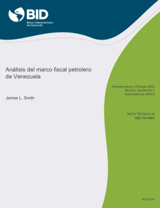 An&aacute;lisis del marco fiscal petrolero de Venezuela