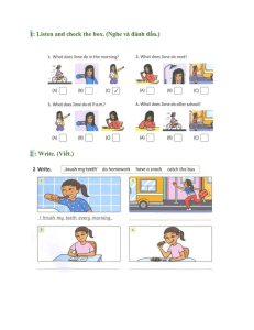 English Grade 5 Workbook: Listening, Writing & Reading Exercises