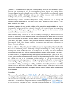 Welding: Process, History, Methods & Etymology