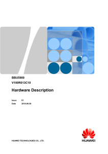 Huawei BBU5900 Hardware Description Manual