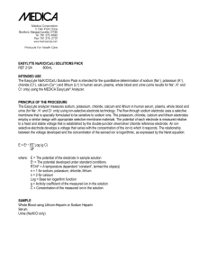 EasyLyte Na/K/Cl/Ca/Li Solutions Pack: Product Info & Use