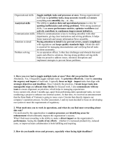 Operations Officer Interview Questions & Skill Definitions Guide