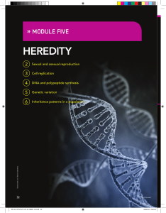Heredity: Sexual & Asexual Reproduction, Cell Replication & DNA Synthesis