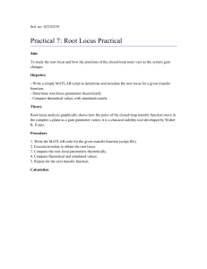 Root Locus Practical Report: System Stability Analysis with MATLAB
