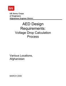 Voltage Drop Calculation Process: AED Design Requirements Guide