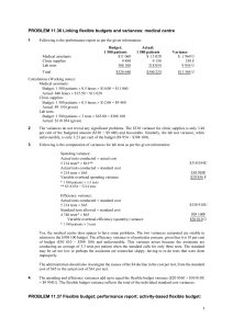 Flexible Budgets & Variances: Managerial Accounting Solved Problems
