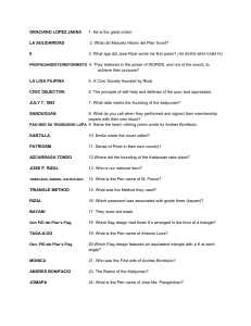 Philippine History Study Guide: Propaganda Movement & Katipunan