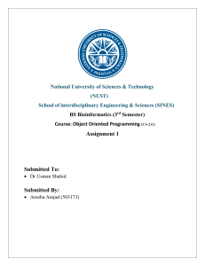 NUST BS Bioinformatics OOP Assignment 1: Person Class & Book-Author