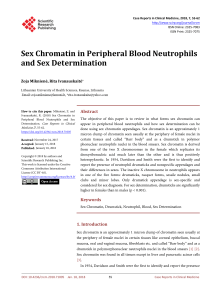 Sex Chromatin in Neutrophils: Forms, Drumsticks & Sex Determination
