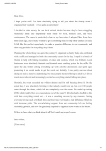 Charity Event Letter: Successful Animal Shelter Fundraiser