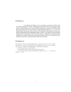 ENME595 F2025 Assignment 3: Shock Tube Problems