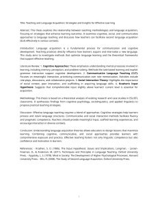 Language Acquisition: Teaching Strategies & Effective Learning