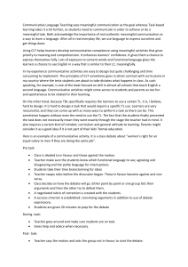 CLT vs TBL: Benefits, Challenges & a Communicative Activity Example