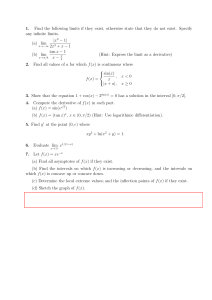 Calculus Problems: Limits, Derivatives, Continuity & Applications