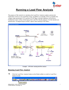 ETAP Load Flow Analysis Tutorial: Run & Analyze Power Systems