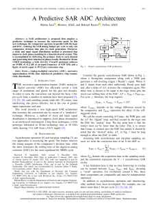 Predictive SAR ADC Architecture: High-Speed Conversion