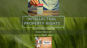 Intellectual Property Rights: Patents, Trademarks, Copyrights, Trade Secrets